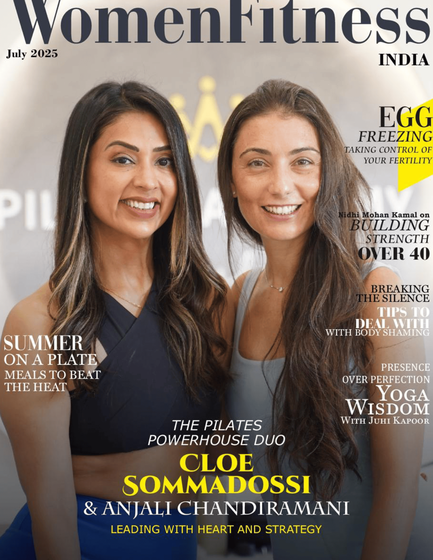 Cloe Sommadossi and Anjali Chandiramani on the Women Fitness India cover